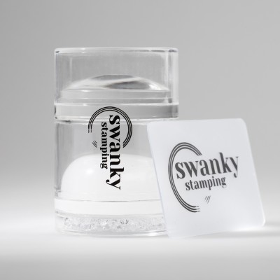 Штамп Swanky Stamping прозрачный, силиконовый, двойной, 4 см